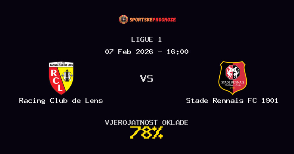 Racing Club de Lens vs Stade Rennais FC 1901 Prognoza Utakmice - Ligue 1 - Saveti Za Klađenje