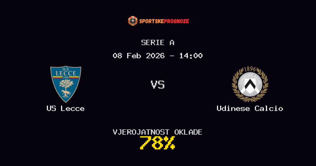 US Lecce vs Udinese Calcio Prognoza Utakmice - Serie A - Saveti Za Klađenje