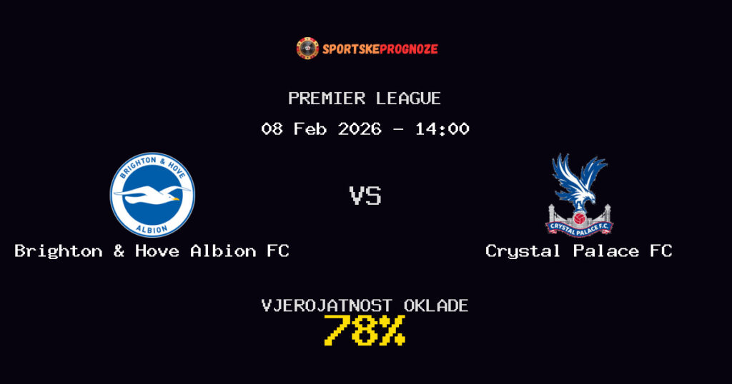 Brighton & Hove Albion FC vs Crystal Palace FC Prognoza Utakmice - Premier League - Saveti Za Klađenje