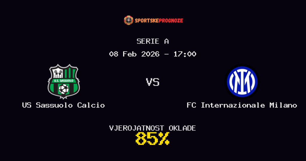 US Sassuolo Calcio vs FC Internazionale Milano Prognoza Utakmice - Serie A - Saveti Za Klađenje