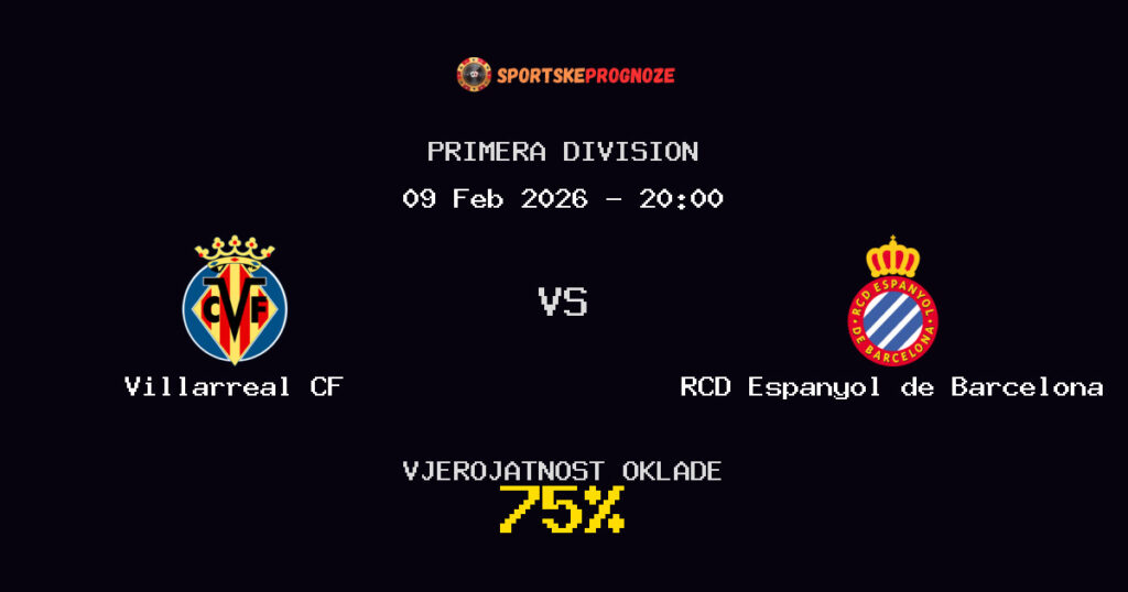 Villarreal CF vs RCD Espanyol de Barcelona Prognoza Utakmice - Primera Division - Saveti Za Klađenje