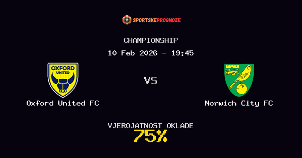 Oxford United FC vs Norwich City FC Prognoza Utakmice - Championship - Saveti Za Klađenje