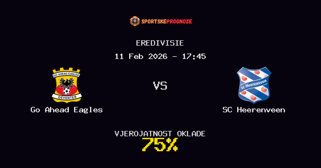 Go Ahead Eagles vs SC Heerenveen Prognoza Utakmice - Eredivisie - Saveti Za Klađenje