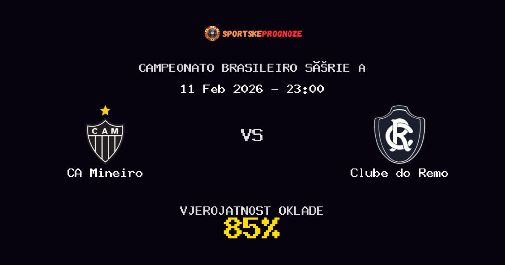 CA Mineiro vs Clube do Remo Prognoza Utakmice - Campeonato Brasileiro Série A - Saveti Za Klađenje