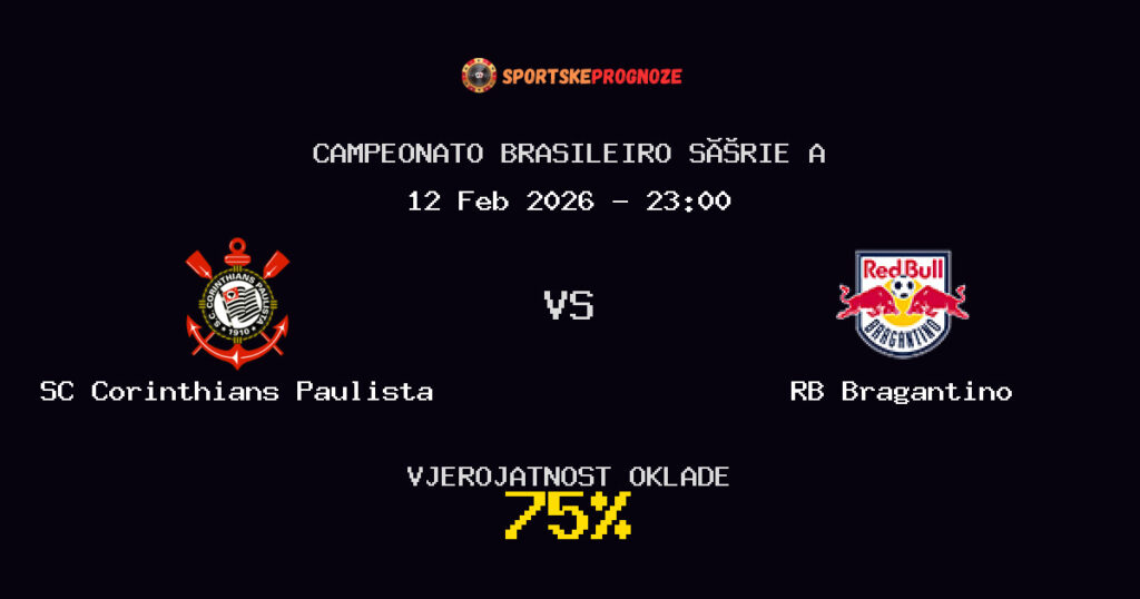 SC Corinthians Paulista vs RB Bragantino Prognoza Utakmice - Campeonato Brasileiro Série A - Saveti Za Klađenje