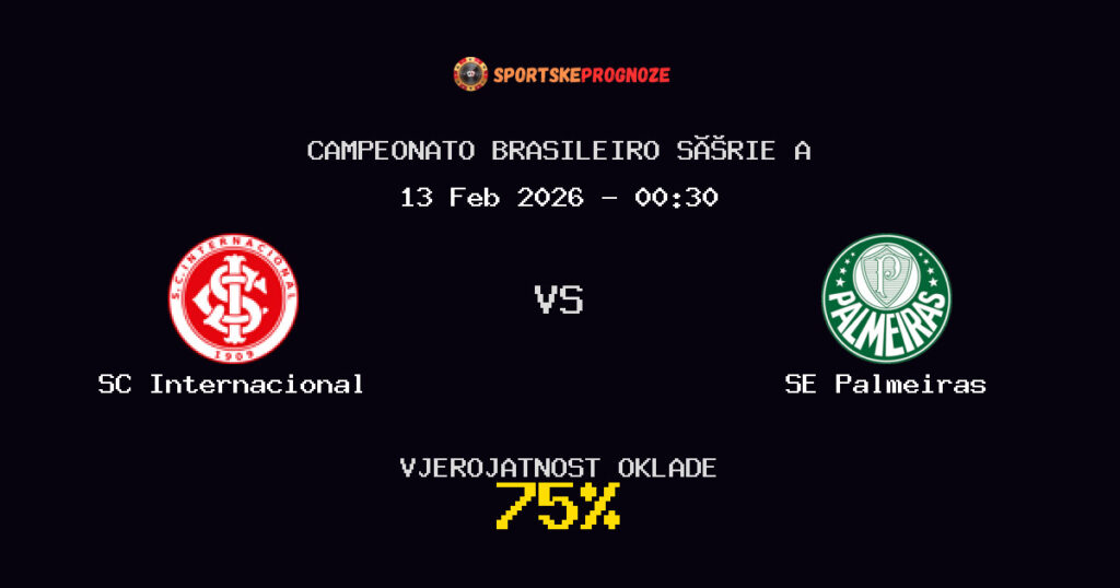 SC Internacional vs SE Palmeiras Prognoza Utakmice - Campeonato Brasileiro Série A - Saveti Za Klađenje