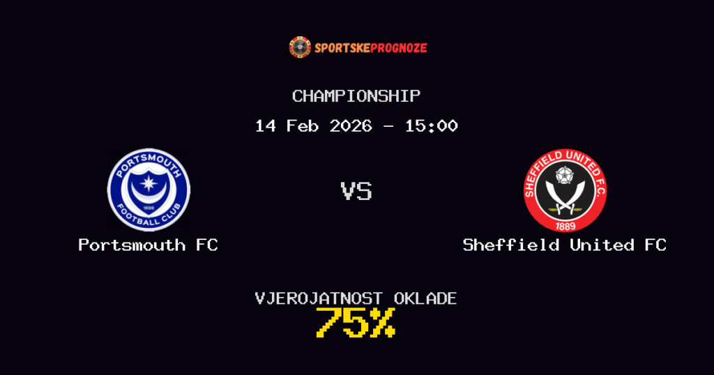 Portsmouth FC vs Sheffield United FC Prognoza Utakmice - Championship - Saveti Za Klađenje