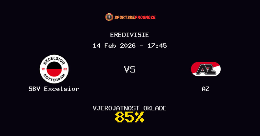 SBV Excelsior vs AZ Prognoza Utakmice - Eredivisie - Saveti Za Klađenje