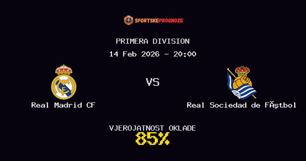 Real Madrid CF vs Real Sociedad de Fútbol Prognoza Utakmice - Primera Division - Saveti Za Klađenje
