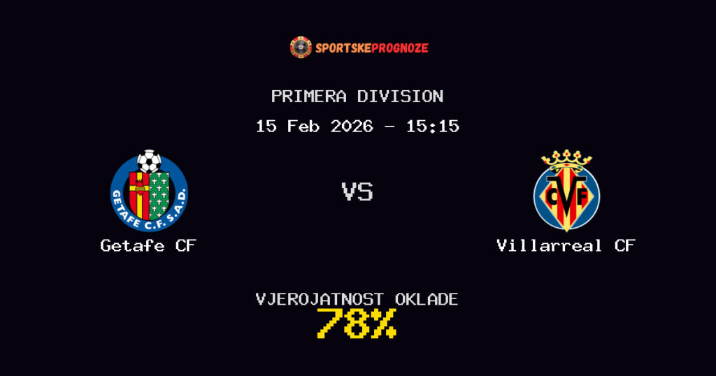 Getafe CF vs Villarreal CF Prognoza Utakmice - Primera Division - Saveti Za Klađenje