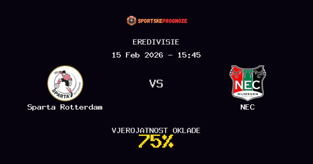 Sparta Rotterdam vs NEC Prognoza Utakmice - Eredivisie - Saveti Za Klađenje