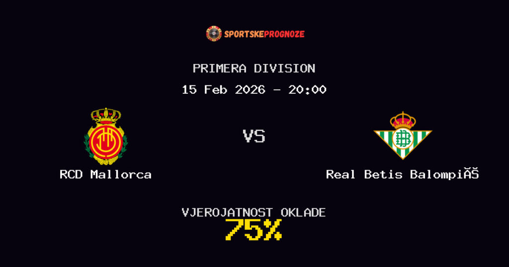 RCD Mallorca vs Real Betis Balompié Prognoza Utakmice - Primera Division - Saveti Za Klađenje