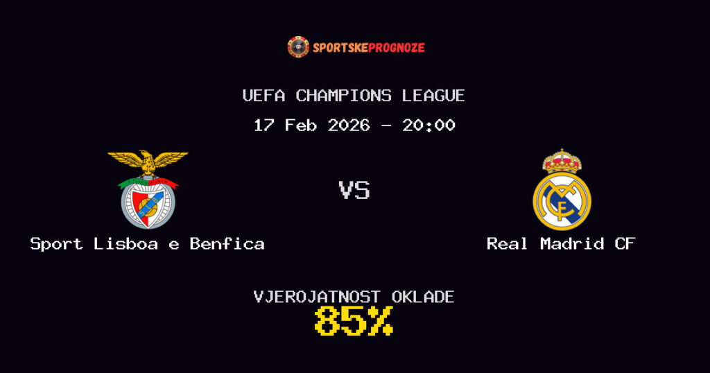 Sport Lisboa e Benfica vs Real Madrid CF Prognoza Utakmice - UEFA Champions League - Saveti Za Klađenje