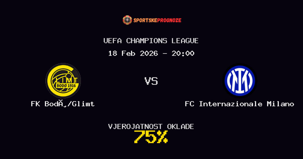 FK Bodø/Glimt vs FC Internazionale Milano Prognoza Utakmice - UEFA Champions League - Saveti Za Klađenje