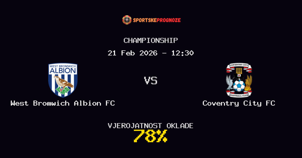 West Bromwich Albion FC vs Coventry City FC Prognoza Utakmice - Championship - Saveti Za Klađenje