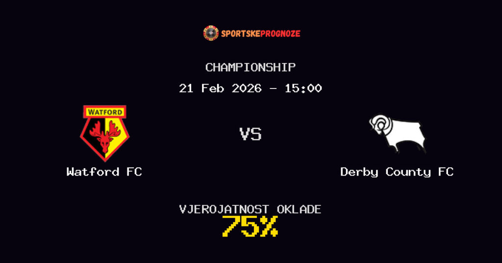 Watford FC vs Derby County FC Prognoza Utakmice - Championship - Saveti Za Klađenje