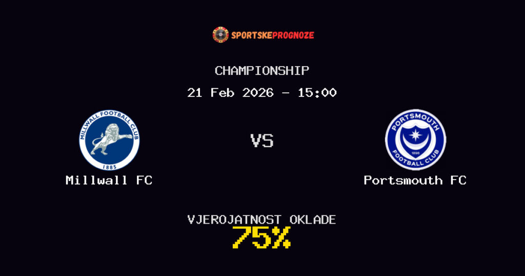 Millwall FC vs Portsmouth FC Prognoza Utakmice - Championship - Saveti Za Klađenje