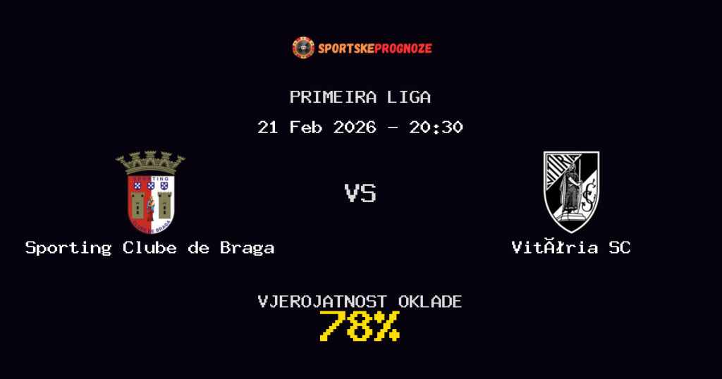 Sporting Clube de Braga vs Vitória SC Prognoza Utakmice - Primeira Liga - Saveti Za Klađenje