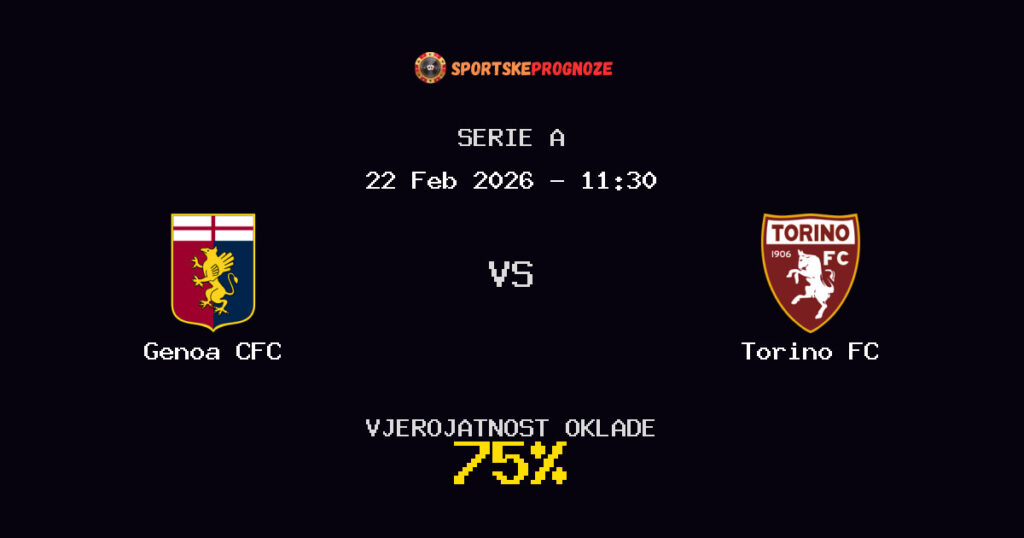 Genoa CFC vs Torino FC Prognoza Utakmice - Serie A - Saveti Za Klađenje