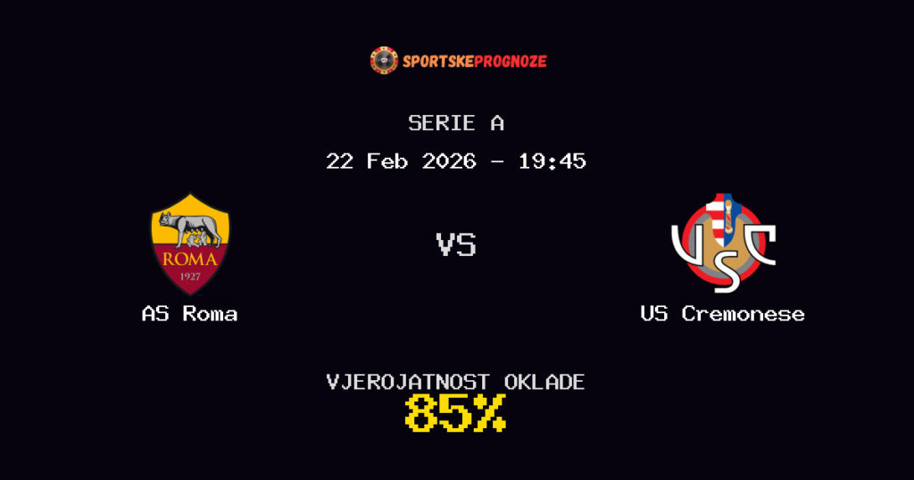 AS Roma vs US Cremonese Prognoza Utakmice - Serie A - Saveti Za Klađenje