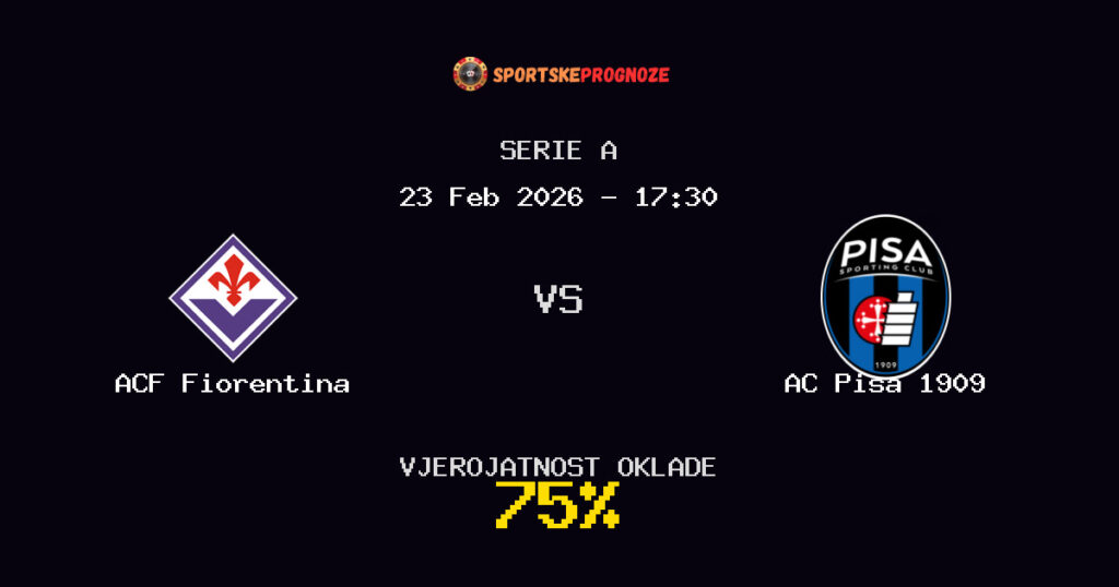 ACF Fiorentina vs AC Pisa 1909 Prognoza Utakmice - Serie A - Saveti Za Klađenje