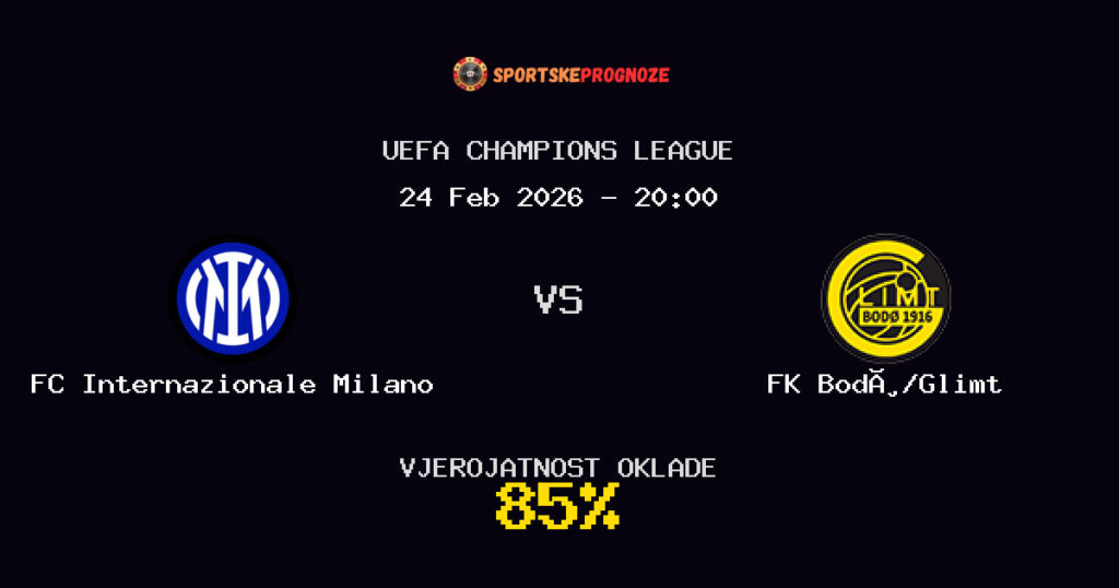 FC Internazionale Milano vs FK Bodø/Glimt Prognoza Utakmice - UEFA Champions League - Saveti Za Klađenje