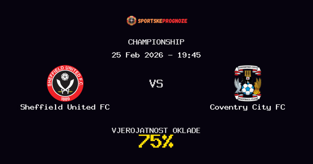 Sheffield United FC vs Coventry City FC Prognoza Utakmice - Championship - Saveti Za Klađenje