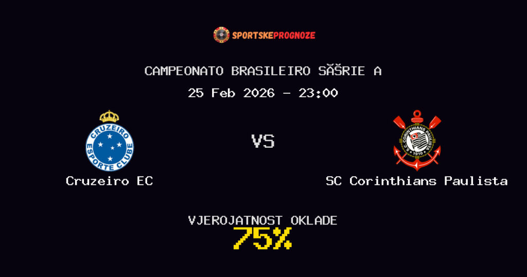 Cruzeiro EC vs SC Corinthians Paulista Prognoza Utakmice - Campeonato Brasileiro Série A - Saveti Za Klađenje