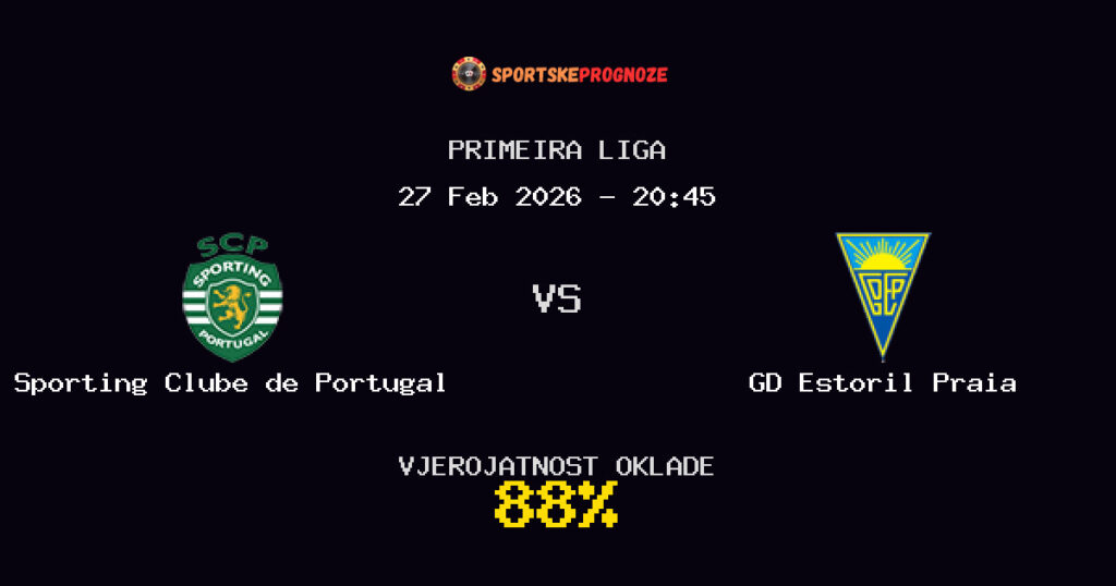 Sporting Clube de Portugal vs GD Estoril Praia Prognoza Utakmice - Primeira Liga - Saveti Za Klađenje