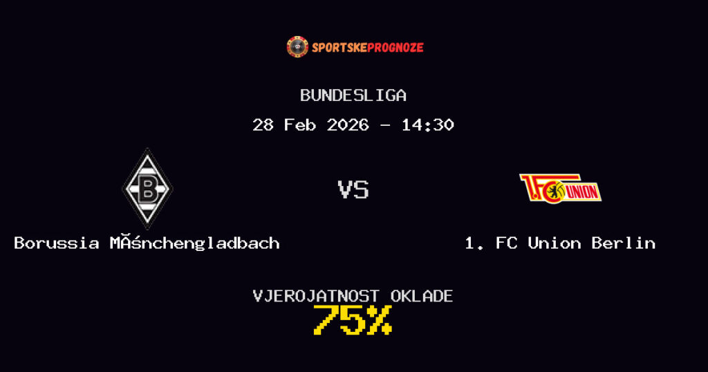 Borussia Mönchengladbach vs 1. FC Union Berlin Prognoza Utakmice - Bundesliga - Saveti Za Klađenje