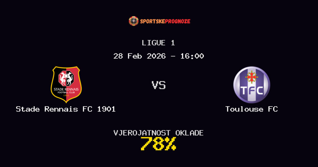 Stade Rennais FC 1901 vs Toulouse FC Prognoza Utakmice - Ligue 1 - Saveti Za Klađenje