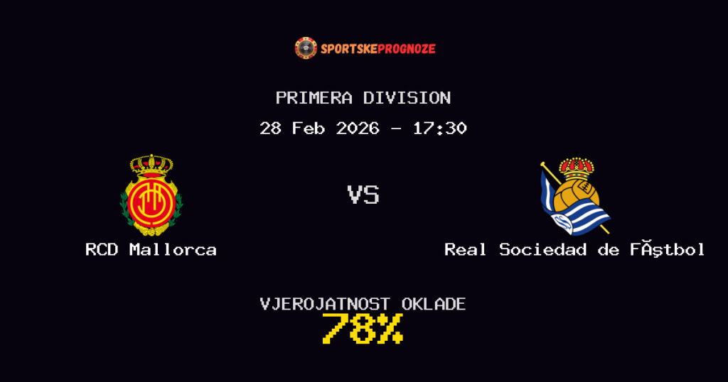 RCD Mallorca vs Real Sociedad de Fútbol Prognoza Utakmice - Primera Division - Saveti Za Klađenje