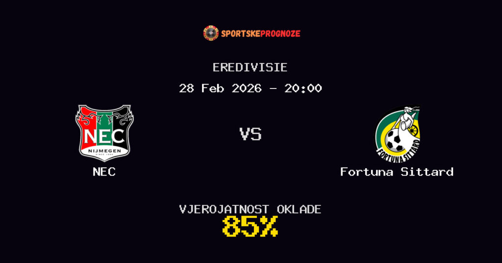 NEC vs Fortuna Sittard Prognoza Utakmice - Eredivisie - Saveti Za Klađenje