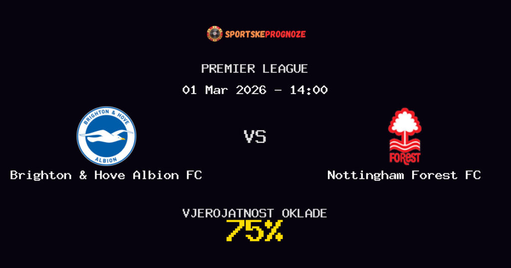 Brighton & Hove Albion FC vs Nottingham Forest FC Prognoza Utakmice - Premier League - Saveti Za Klađenje
