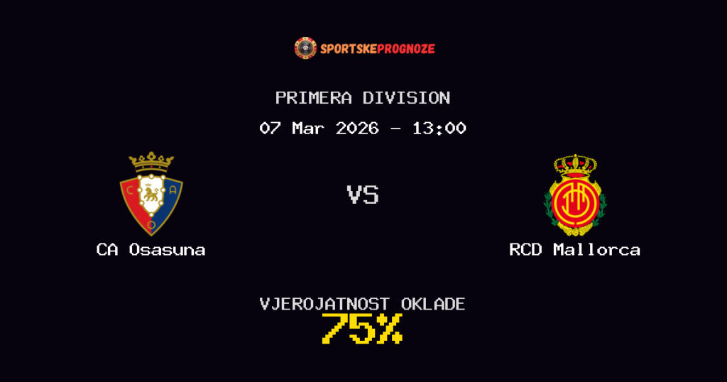 CA Osasuna vs RCD Mallorca Prognoza Utakmice - Primera Division - Saveti Za Klađenje