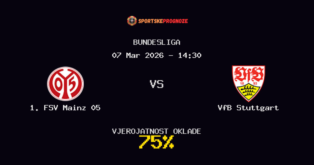 1. FSV Mainz 05 vs VfB Stuttgart Prognoza Utakmice - Bundesliga - Saveti Za Klađenje