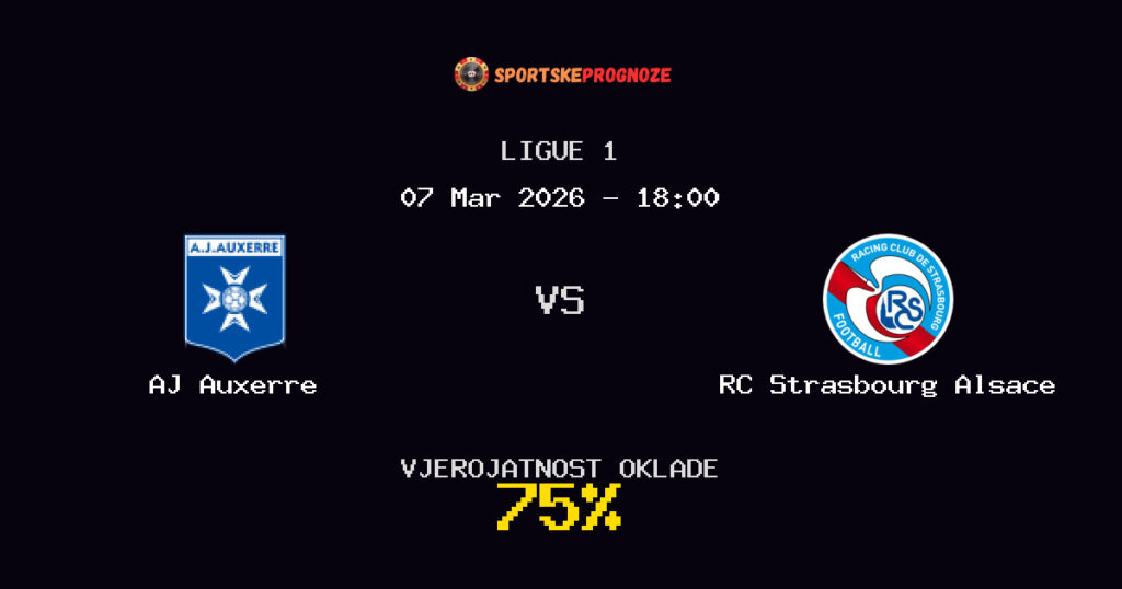 AJ Auxerre vs RC Strasbourg Alsace Prognoza Utakmice - Ligue 1 - Saveti Za Klađenje
