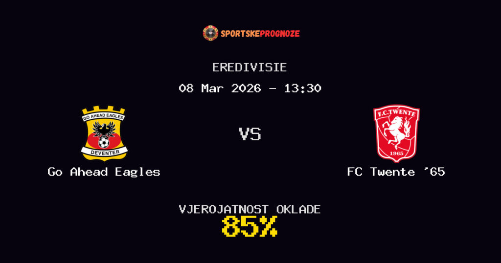 Go Ahead Eagles vs FC Twente '65 Prognoza Utakmice - Eredivisie - Saveti Za Klađenje