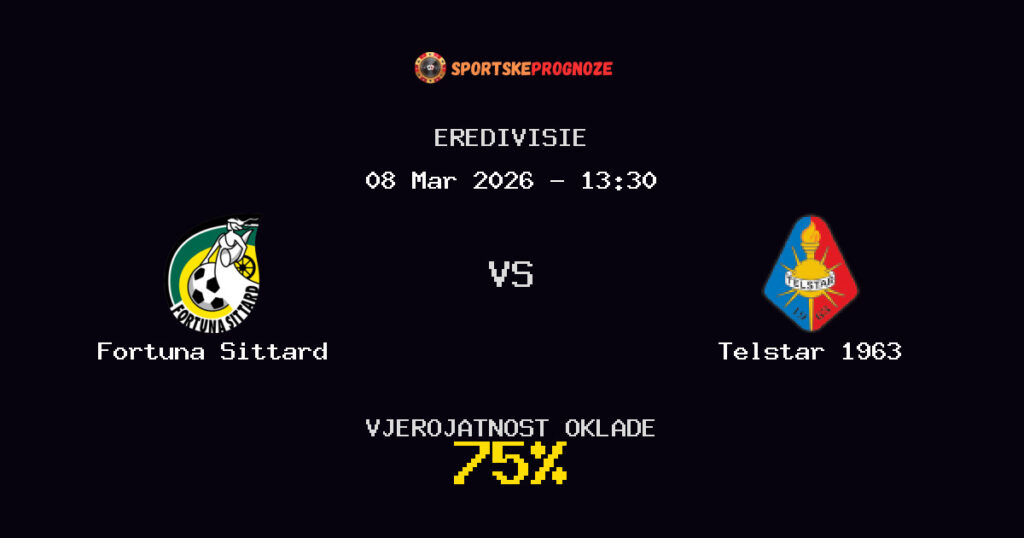 Fortuna Sittard vs Telstar 1963 Prognoza Utakmice - Eredivisie - Saveti Za Klađenje