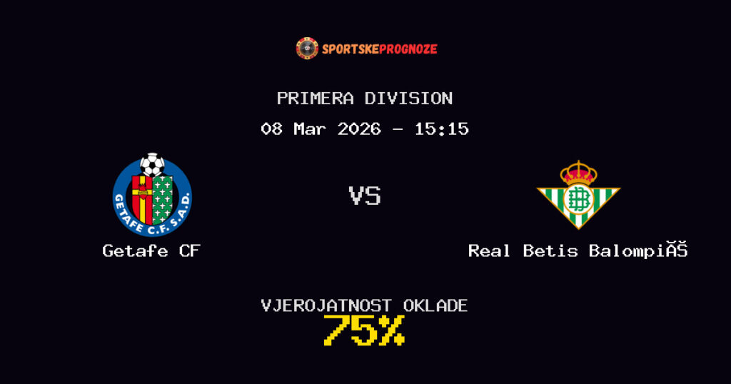Getafe CF vs Real Betis Balompié Prognoza Utakmice - Primera Division - Saveti Za Klađenje