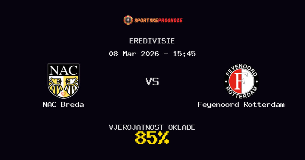 NAC Breda vs Feyenoord Rotterdam Prognoza Utakmice - Eredivisie - Saveti Za Klađenje