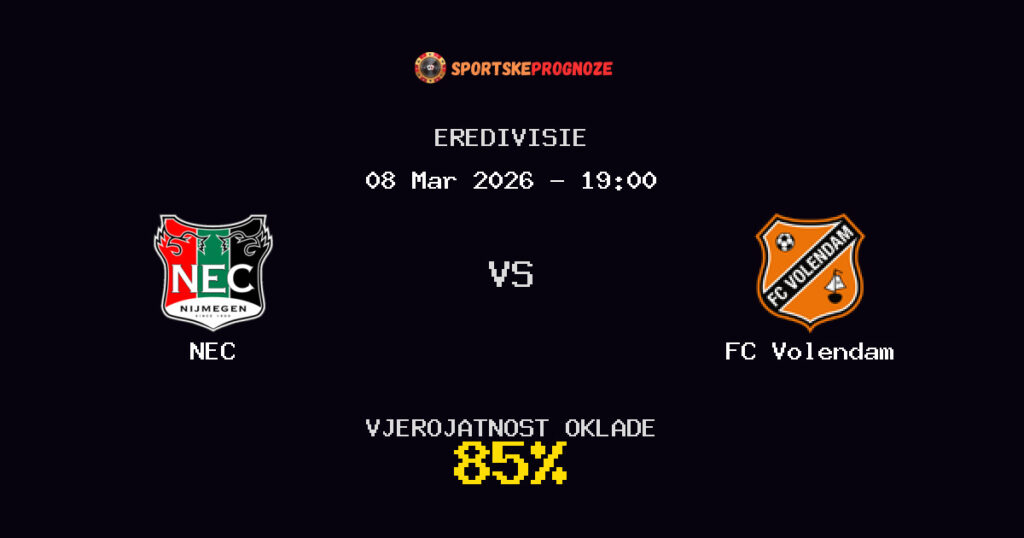 NEC vs FC Volendam Prognoza Utakmice - Eredivisie - Saveti Za Klađenje