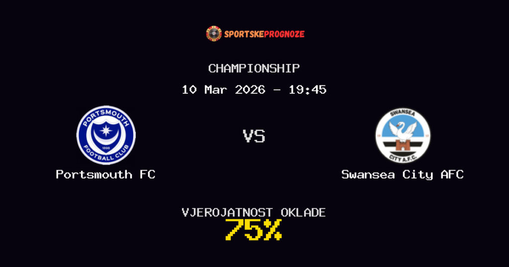 Portsmouth FC vs Swansea City AFC Prognoza Utakmice - Championship - Saveti Za Klađenje