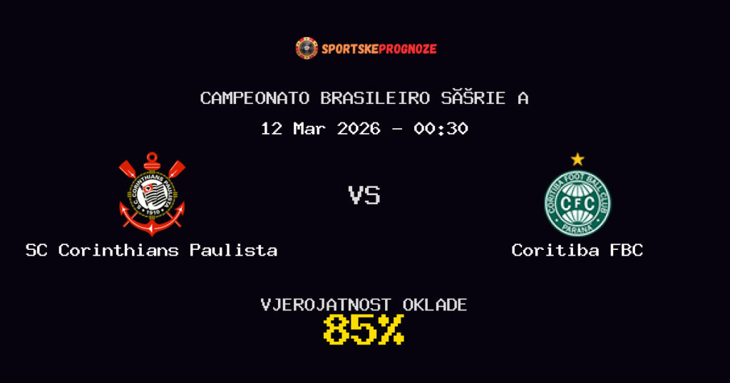 SC Corinthians Paulista vs Coritiba FBC Prognoza Utakmice - Campeonato Brasileiro Série A - Saveti Za Klađenje