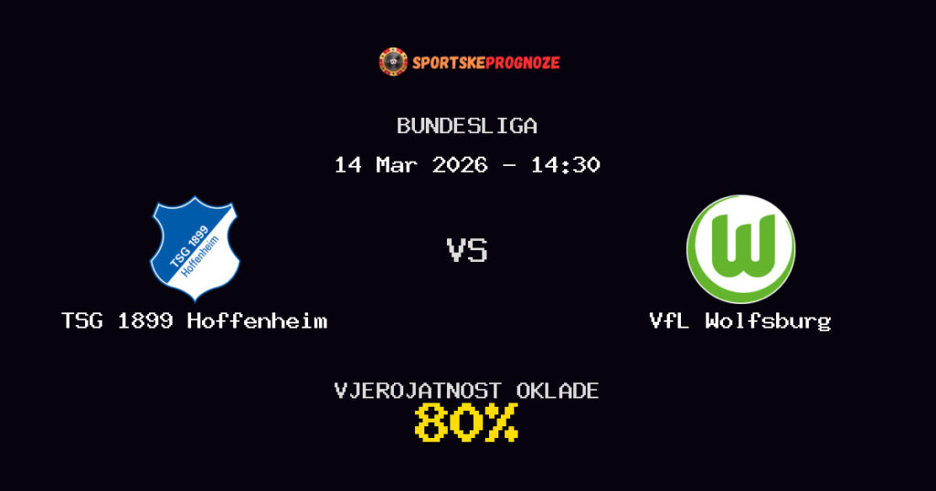 TSG 1899 Hoffenheim vs VfL Wolfsburg Prognoza Utakmice - Bundesliga - Saveti Za Klađenje