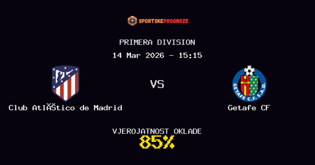 Club Atlético de Madrid vs Getafe CF Prognoza Utakmice - Primera Division - Saveti Za Klađenje