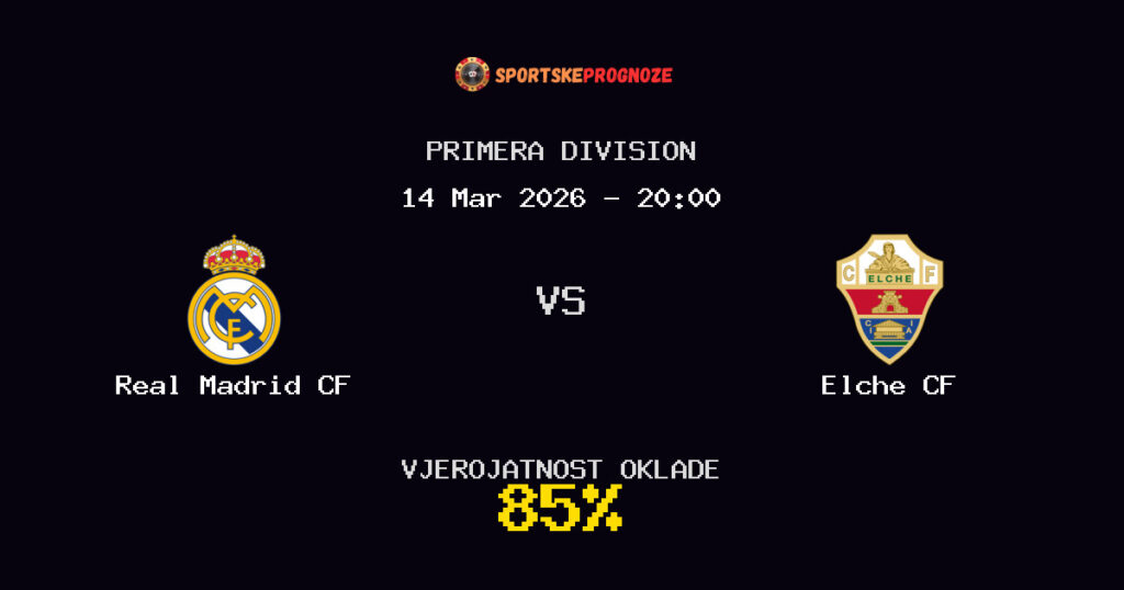 Real Madrid CF vs Elche CF Prognoza Utakmice - Primera Division - Saveti Za Klađenje