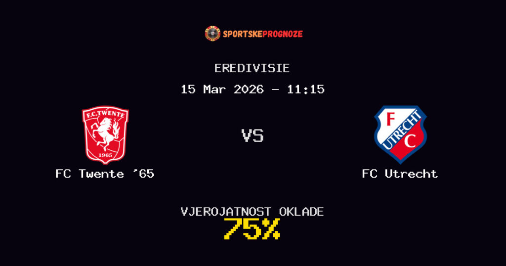 FC Twente '65 vs FC Utrecht Prognoza Utakmice - Eredivisie - Saveti Za Klađenje