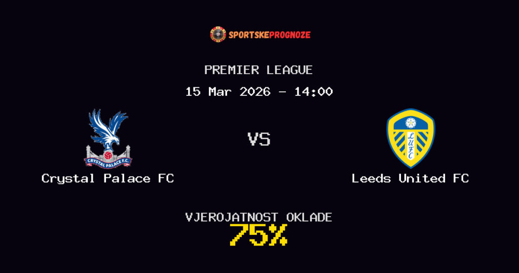 Crystal Palace FC vs Leeds United FC Prognoza Utakmice - Premier League - Saveti Za Klađenje