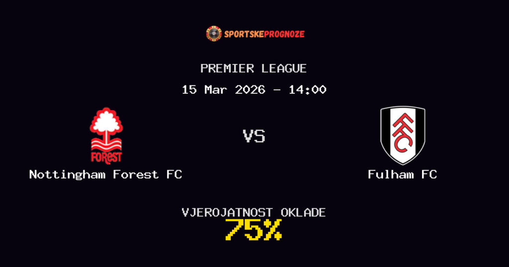 Nottingham Forest FC vs Fulham FC Prognoza Utakmice - Premier League - Saveti Za Klađenje